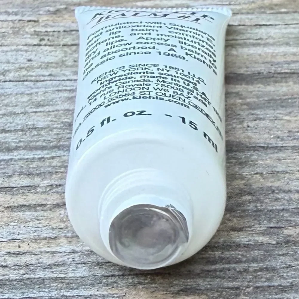 Kiehl's Lip Balm #1 with Squalane, Shea Butter & Vitamin E New/Sealed .5 oz/15ml